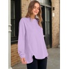 image:imageANRABESS Womens Long Sleeve Henley Tops Tunic Sweatshirt Loose Slit Casual Button Shirts Pullover 2026 Fall Winter OutfitsLight Purple