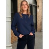 image:imageANRABESS Womens Long Sleeve Henley Tops Tunic Sweatshirt Loose Slit Casual Button Shirts Pullover 2026 Fall Winter OutfitsNavy Blue