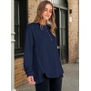 image:imageANRABESS Womens Long Sleeve Henley Tops Tunic Sweatshirt Loose Slit Casual Button Shirts Pullover 2026 Fall Winter OutfitsNavy Blue