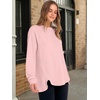 image:imageANRABESS Womens Long Sleeve Henley Tops Tunic Sweatshirt Loose Slit Casual Button Shirts Pullover 2026 Fall Winter OutfitsPink