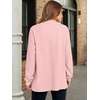 image:imageANRABESS Womens Long Sleeve Henley Tops Tunic Sweatshirt Loose Slit Casual Button Shirts Pullover 2026 Fall Winter OutfitsPink