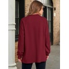 image:imageANRABESS Womens Long Sleeve Henley Tops Tunic Sweatshirt Loose Slit Casual Button Shirts Pullover 2026 Fall Winter OutfitsRed