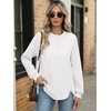 image:imageANRABESS Womens Long Sleeve Henley Tops Tunic Sweatshirt Loose Slit Casual Button Shirts Pullover 2026 Fall Winter OutfitsWhite