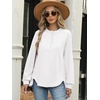 image:imageANRABESS Womens Long Sleeve Henley Tops Tunic Sweatshirt Loose Slit Casual Button Shirts Pullover 2026 Fall Winter OutfitsWhite