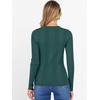 image:imageANRABESS Womens Long Sleeve Slim Fit Crewneck Lightweight Sweaters 2026 Fall Winter Basic Fitted Rib Knit Pullover TopsDark Green