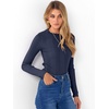 image:imageANRABESS Womens Long Sleeve Slim Fit Crewneck Lightweight Sweaters 2026 Fall Winter Basic Fitted Rib Knit Pullover TopsNavy Blue