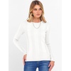 image:imageANRABESS Womens Long Sleeve Slim Fit Crewneck Lightweight Sweaters 2026 Fall Winter Basic Fitted Rib Knit Pullover TopsWhite