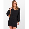 image:imageANRABESS Womens Long Sleeve V Neck Oversized Cable Knit Mini Sweater Dresses 2026 Winter Fall Trendy Pullover Tunic OutfitsBlack