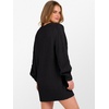 image:imageANRABESS Womens Long Sleeve V Neck Oversized Cable Knit Mini Sweater Dresses 2026 Winter Fall Trendy Pullover Tunic OutfitsBlack
