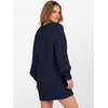 image:imageANRABESS Womens Long Sleeve V Neck Oversized Cable Knit Mini Sweater Dresses 2026 Winter Fall Trendy Pullover Tunic OutfitsNavy Blue