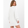 image:imageANRABESS Womens Long Sleeve V Neck Oversized Cable Knit Mini Sweater Dresses 2026 Winter Fall Trendy Pullover Tunic OutfitsWhite