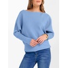 image:imageANRABESS Womens Off Shoulder Sweaters 2026 Fall Long Batwing Sleeve Loose Fit Knit Tops Casual Pullovers JumpersSky