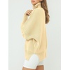 image:imageANRABESS Womens Oversized Fashion Long Sleeve Quarter Zip Baggy Loose Slouchy Sweater Pullover Tops 2026 Fall OutfitsApricot