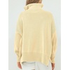 image:imageANRABESS Womens Oversized Fashion Long Sleeve Quarter Zip Baggy Loose Slouchy Sweater Pullover Tops 2026 Fall OutfitsApricot