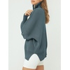 image:imageANRABESS Womens Oversized Fashion Long Sleeve Quarter Zip Baggy Loose Slouchy Sweater Pullover Tops 2026 Fall OutfitsDusty Blue