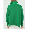 image:imageANRABESS Womens Oversized Fashion Long Sleeve Quarter Zip Baggy Loose Slouchy Sweater Pullover Tops 2026 Fall OutfitsGreen