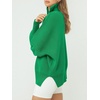 image:imageANRABESS Womens Oversized Fashion Long Sleeve Quarter Zip Baggy Loose Slouchy Sweater Pullover Tops 2026 Fall OutfitsGreen