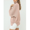image:imageANRABESS Womens Oversized Fashion Long Sleeve Quarter Zip Baggy Loose Slouchy Sweater Pullover Tops 2026 Fall OutfitsPink