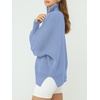 image:imageANRABESS Womens Oversized Fashion Long Sleeve Quarter Zip Baggy Loose Slouchy Sweater Pullover Tops 2026 Fall OutfitsSky Blue