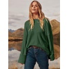image:imageANRABESS Womens Oversized Sweaters 2026 Long Sleeve Fuzzy Knit Casual Chunky Pullover Sweater Fall Outfits ClothesArmy Green