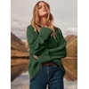 image:imageANRABESS Womens Oversized Sweaters 2026 Long Sleeve Fuzzy Knit Casual Chunky Pullover Sweater Fall Outfits ClothesArmy Green