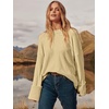 image:imageANRABESS Womens Oversized Sweaters 2026 Long Sleeve Fuzzy Knit Casual Chunky Pullover Sweater Fall Outfits ClothesBeige Yellow