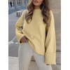 image:imageANRABESS Womens Oversized Sweaters 2026 Long Sleeve Fuzzy Knit Casual Chunky Pullover Sweater Fall Outfits ClothesBeige Yellow