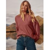 image:imageANRABESS Womens Oversized Sweaters 2026 Long Sleeve Fuzzy Knit Casual Chunky Pullover Sweater Fall Outfits ClothesBirck Red