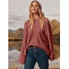 image:imageANRABESS Womens Oversized Sweaters 2026 Long Sleeve Fuzzy Knit Casual Chunky Pullover Sweater Fall Outfits ClothesBirck Red