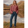 image:imageANRABESS Womens Oversized Sweaters 2026 Long Sleeve Fuzzy Knit Casual Chunky Pullover Sweater Fall Outfits ClothesBirck Red