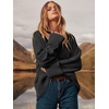image:imageANRABESS Womens Oversized Sweaters 2026 Long Sleeve Fuzzy Knit Casual Chunky Pullover Sweater Fall Outfits ClothesBlack