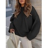 image:imageANRABESS Womens Oversized Sweaters 2026 Long Sleeve Fuzzy Knit Casual Chunky Pullover Sweater Fall Outfits ClothesBlack
