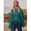 image:imageANRABESS Womens Oversized Sweaters 2026 Long Sleeve Fuzzy Knit Casual Chunky Pullover Sweater Fall Outfits ClothesDark Green