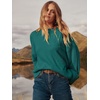 image:imageANRABESS Womens Oversized Sweaters 2026 Long Sleeve Fuzzy Knit Casual Chunky Pullover Sweater Fall Outfits ClothesDark Green