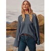 image:imageANRABESS Womens Oversized Sweaters 2026 Long Sleeve Fuzzy Knit Casual Chunky Pullover Sweater Fall Outfits ClothesDark Grey