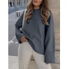 image:imageANRABESS Womens Oversized Sweaters 2026 Long Sleeve Fuzzy Knit Casual Chunky Pullover Sweater Fall Outfits ClothesDark Grey