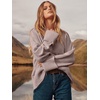 image:imageANRABESS Womens Oversized Sweaters 2026 Long Sleeve Fuzzy Knit Casual Chunky Pullover Sweater Fall Outfits ClothesGray Purple