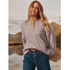 image:imageANRABESS Womens Oversized Sweaters 2026 Long Sleeve Fuzzy Knit Casual Chunky Pullover Sweater Fall Outfits ClothesGray Purple