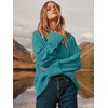 image:imageANRABESS Womens Oversized Sweaters 2026 Long Sleeve Fuzzy Knit Casual Chunky Pullover Sweater Fall Outfits ClothesGreen Blue