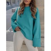 image:imageANRABESS Womens Oversized Sweaters 2026 Long Sleeve Fuzzy Knit Casual Chunky Pullover Sweater Fall Outfits ClothesGreen Blue