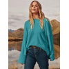 image:imageANRABESS Womens Oversized Sweaters 2026 Long Sleeve Fuzzy Knit Casual Chunky Pullover Sweater Fall Outfits ClothesGreen Blue