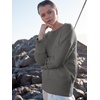 image:imageANRABESS Womens Oversized Sweaters 2026 Long Sleeve Fuzzy Knit Casual Chunky Pullover Sweater Fall Outfits ClothesGrey
