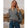image:imageANRABESS Womens Oversized Sweaters 2026 Long Sleeve Fuzzy Knit Casual Chunky Pullover Sweater Fall Outfits ClothesGrey