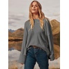 image:imageANRABESS Womens Oversized Sweaters 2026 Long Sleeve Fuzzy Knit Casual Chunky Pullover Sweater Fall Outfits ClothesGrey