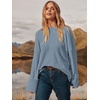 image:imageANRABESS Womens Oversized Sweaters 2026 Long Sleeve Fuzzy Knit Casual Chunky Pullover Sweater Fall Outfits ClothesLake Blue