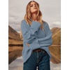 image:imageANRABESS Womens Oversized Sweaters 2026 Long Sleeve Fuzzy Knit Casual Chunky Pullover Sweater Fall Outfits ClothesLake Blue
