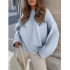 image:imageANRABESS Womens Oversized Sweaters 2026 Long Sleeve Fuzzy Knit Casual Chunky Pullover Sweater Fall Outfits ClothesLight Blue