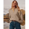image:imageANRABESS Womens Oversized Sweaters 2026 Long Sleeve Fuzzy Knit Casual Chunky Pullover Sweater Fall Outfits ClothesLight Camel