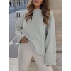 image:imageANRABESS Womens Oversized Sweaters 2026 Long Sleeve Fuzzy Knit Casual Chunky Pullover Sweater Fall Outfits ClothesLight Grey