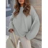 image:imageANRABESS Womens Oversized Sweaters 2026 Long Sleeve Fuzzy Knit Casual Chunky Pullover Sweater Fall Outfits ClothesLight Grey